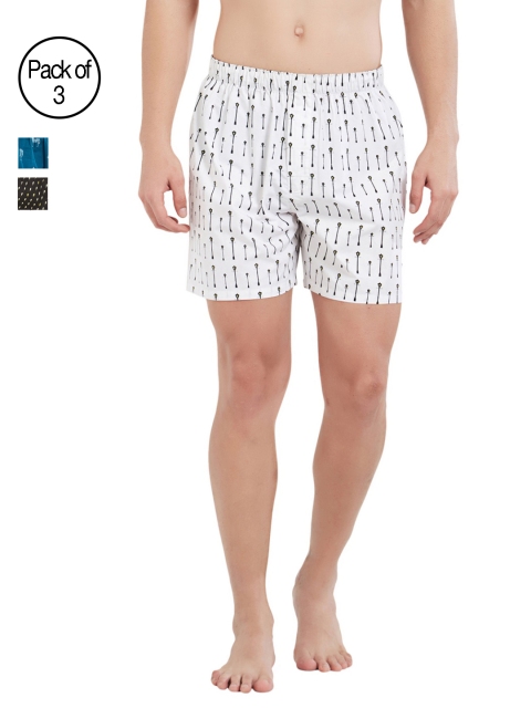 

XYXX Men Super Combed Cotton Printed Pack of 3 Remix Boxer XYBOX3PCKN115, Multi