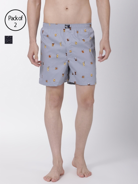 

Urban Dog Men Pack of 2 Assorted Printed Boxers UDBX155_UDBX139