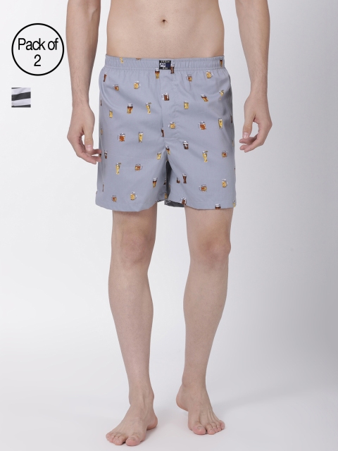 

Urban Dog Men Pack of 2 Assorted Printed Boxers UDBX139_UDBX160