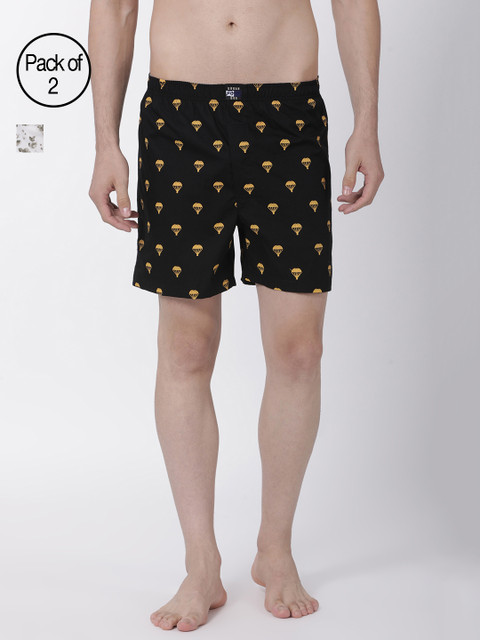 

Urban Dog Men Pack of 2 Assorted Printed Boxers UDBX146_UDBX147