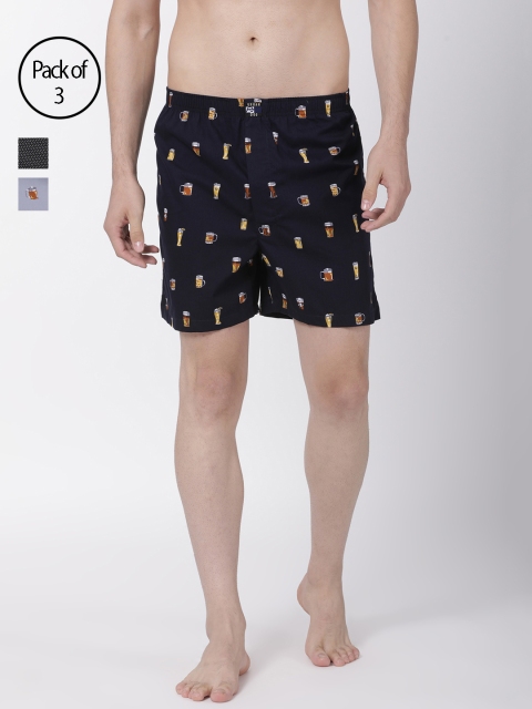 

Urban Dog Men Pack of 3 Assorted Printed Boxers UDBX139_UDBX142