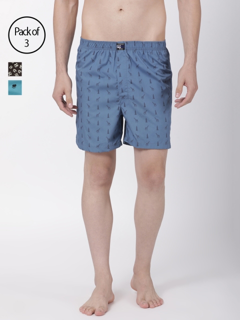 

Urban Dog Men Pack of 3 Assorted Printed Boxers UDBX141_UDBX149