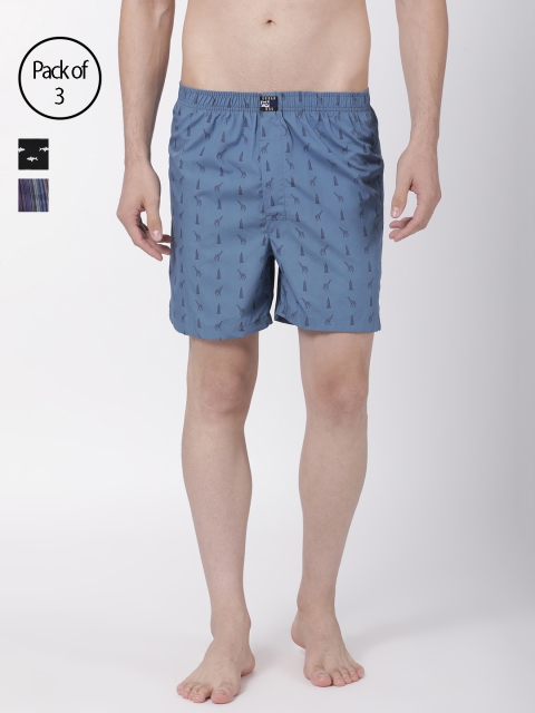 

Urban Dog Men Pack of 3 Assorted Printed Boxers UDBX117_UDBX141