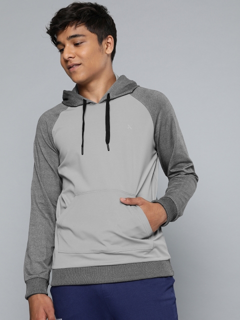 

HRX By Hrithik Roshan Boys Grey Solid Rapid Dry Training Sweatshirt