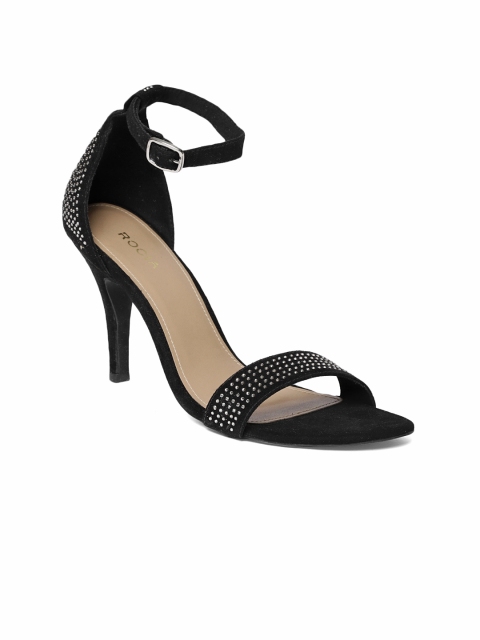 

Rocia Women Black Embellished Sandals