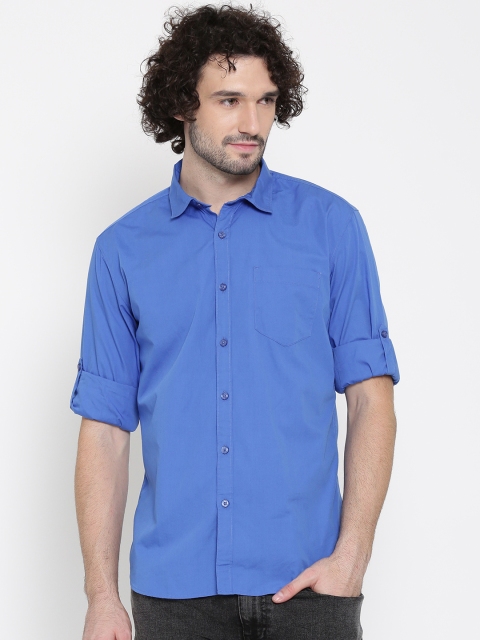 

Highlander Blue Slim Fit Casual Shirt