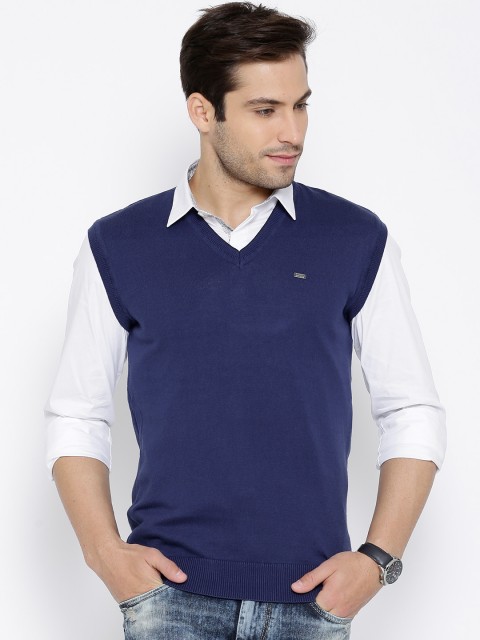 

Locomotive Blue Sleeveless Sweater