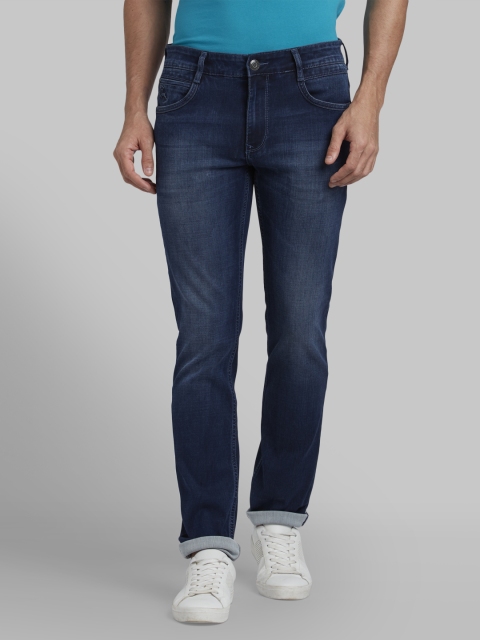 

Parx Men Navy Blue Slim Fit Mid-Rise Clean Look Jeans