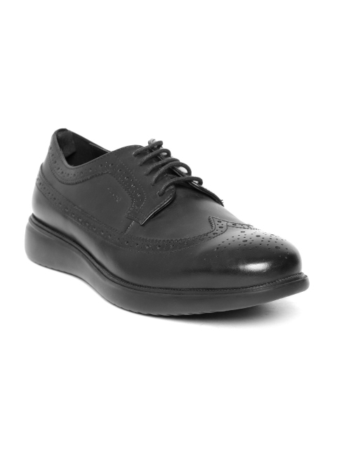 

Geox Men Black Leather Brogues