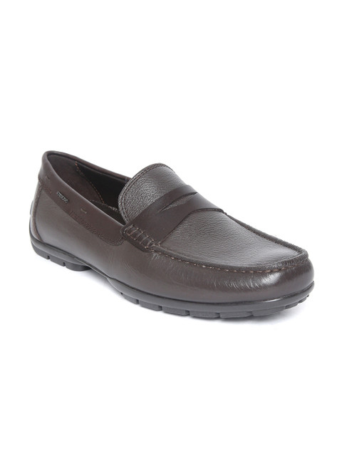 

Geox Men Coffee Brown Solid Loafers