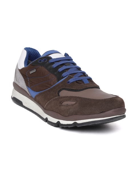 

Geox Men Brown Solid Sneakers
