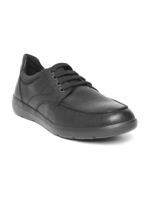 

Geox Men Black Leather Sneakers