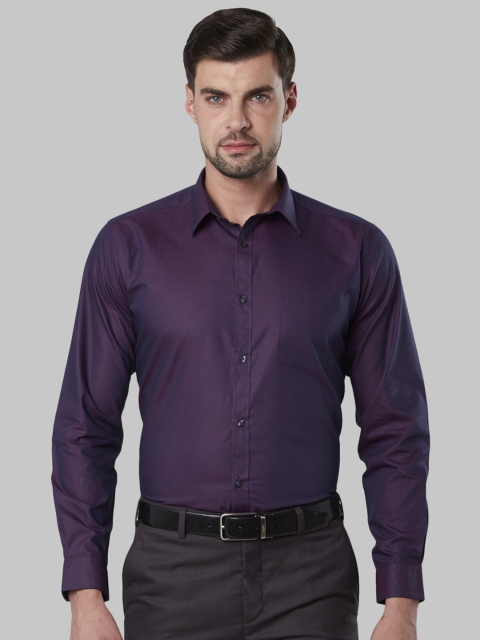 

Next Look Men Purple Regular Fit Solid Formal Shirt