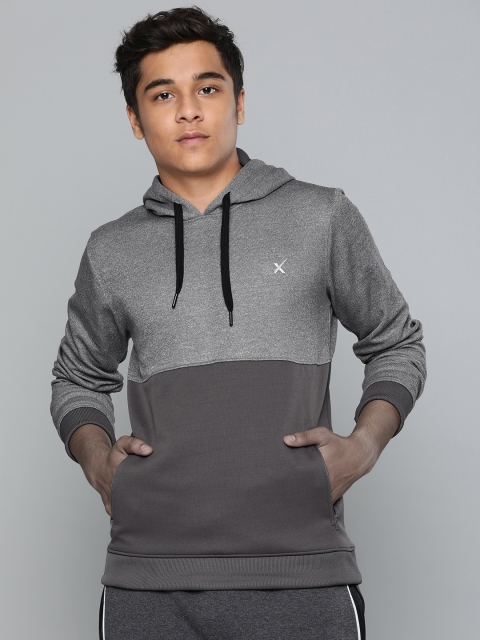 

HRX by Hrithik Roshan Boys Grey Colourblocked Rapid Dry Training Sweatshirts