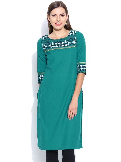 

W Green Kurta