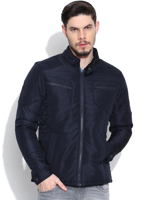 

Flying Machine Navy Panelled Jacket, Navy blue