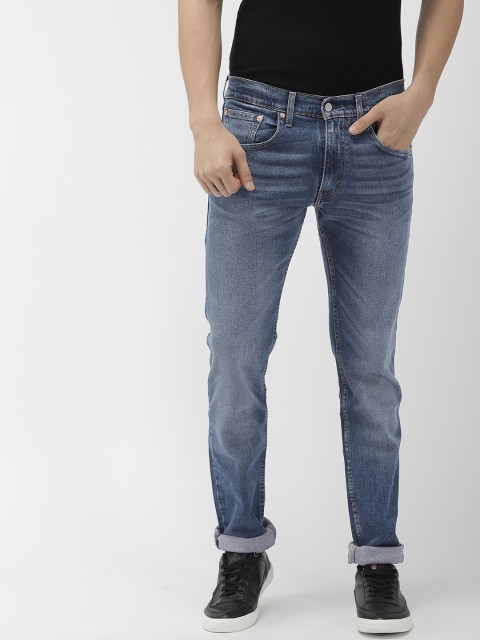 

Levis Men Blue 65504 Skinny Fit Mid-Rise Clean Look Stretchable Jeans