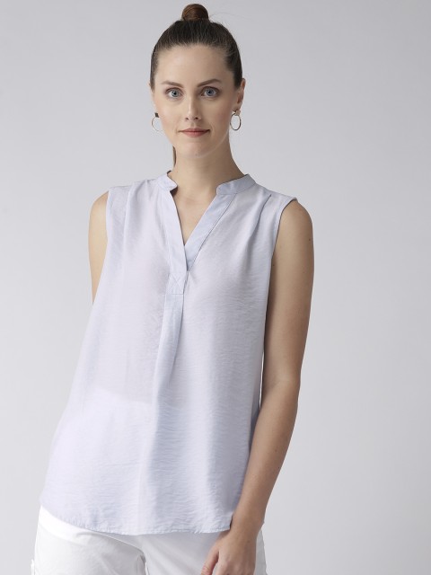 

Marks & Spencer Women Blue Solid Top