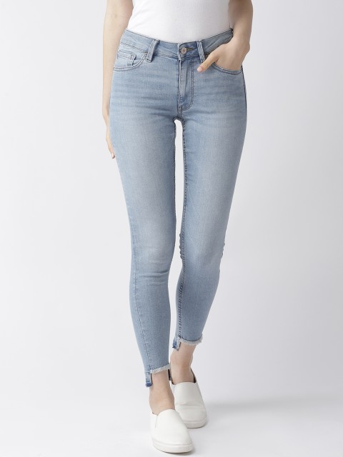 

Marks & Spencer Women Blue Super Skinny Fit Mid-Rise Clean Look Stretchable Jeans