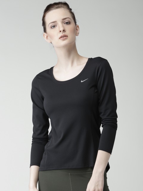 

Nike Black Running Mesh Top
