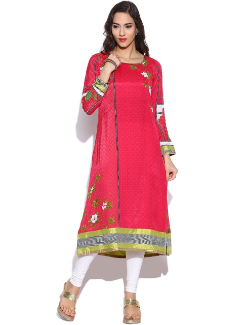 

Wishful by W Women Pink Printed Kurta