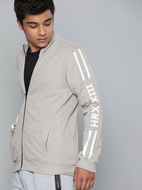 

HRX by Hrithik Roshan Boys Grey Solid Training Sweatshirt