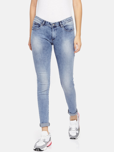 

SPYKAR Women Blue Selena Skinny Fit Low-Rise Clean Look Stretchable Jeans