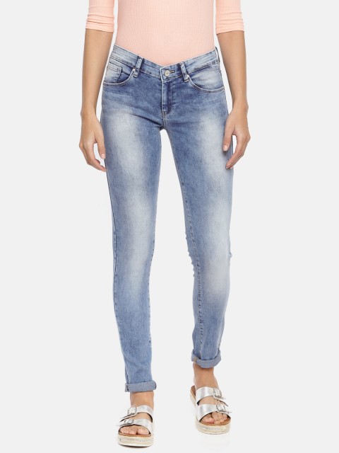 

SPYKAR Women Blue Selena Skinny Fit Low-Rise Clean Look Stretchable Jeans