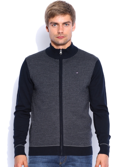 

Arrow Sport Navy Woollen Cardigan, Navy blue