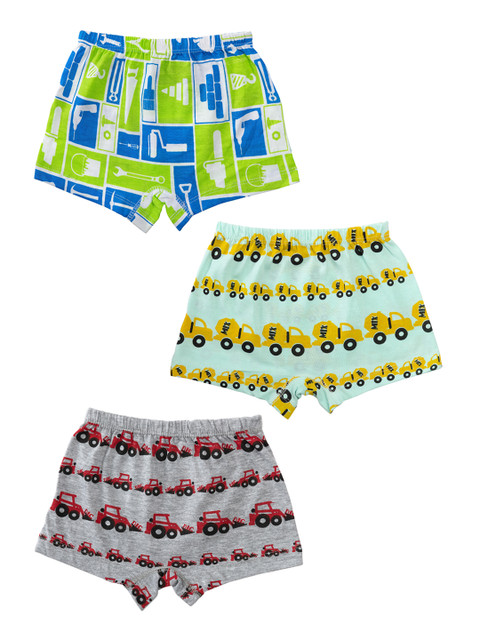 

You Got Plan B Boys Pack of 3 Printed Boxers Under Construction, Multi