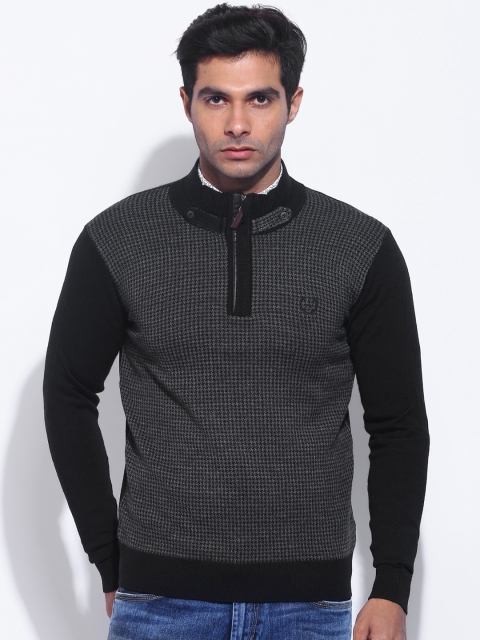 

Arrow Sport Grey Melange & Black Woollen Sweater