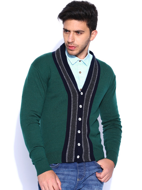 

Arrow Sport Green Woollen Cardigan