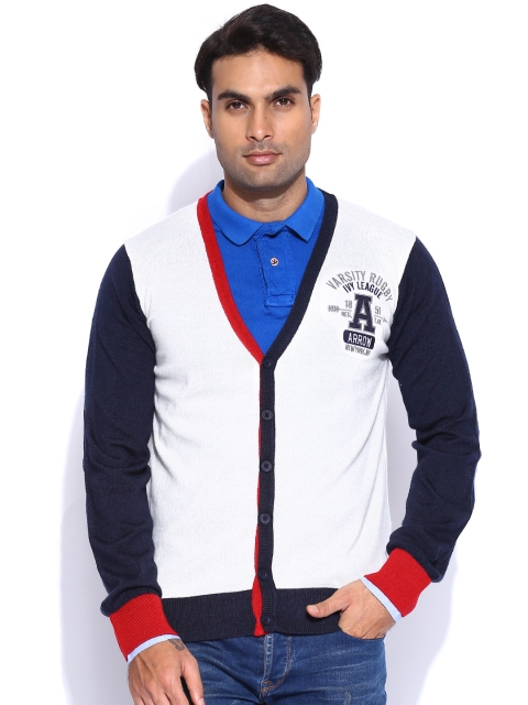 

Arrow Sport Off-White Woollen Cardigan