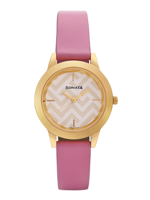 

Sonata Splash Women White Analogue watch 87019YL02