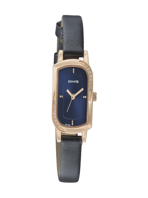 

Sonata Blush Women Navy Blue Analogue watch NL87001WL01