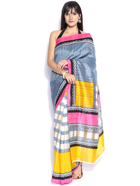 

Aaboli Multicoloured Art Silk Printed Saree, Multi