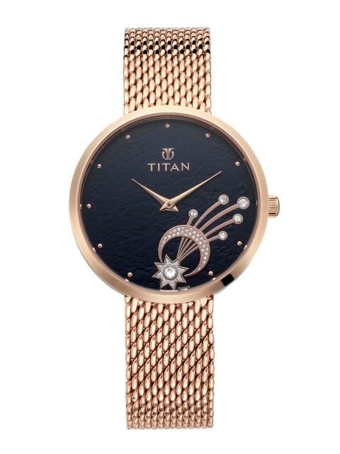 

Titan Women Black Analogue Watch 95083WM01