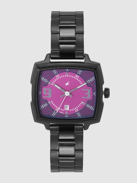 

Fastrack Women Magenta Textured Analogue Watch 6167NM01, Pink
