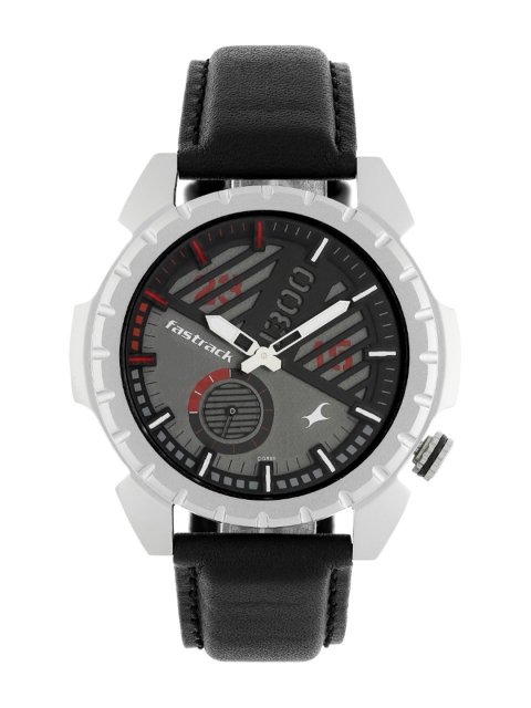 

Fastrack Men Black & Grey Analogue Watch 3090SL04