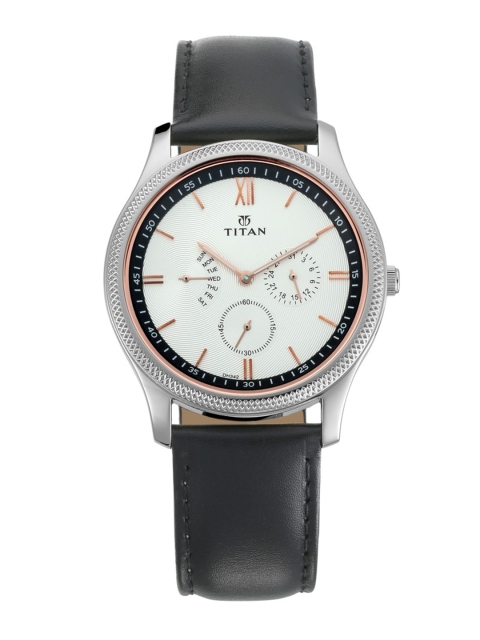 

Titan Retrograde Men White Analogue watch NL1768SL02