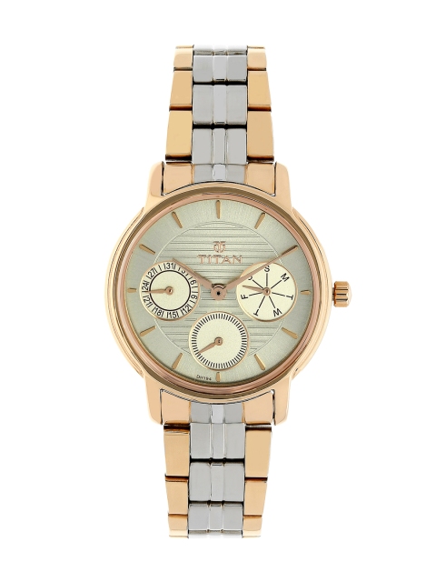 

Titan Women Beige Analogue Watch 2589KM01