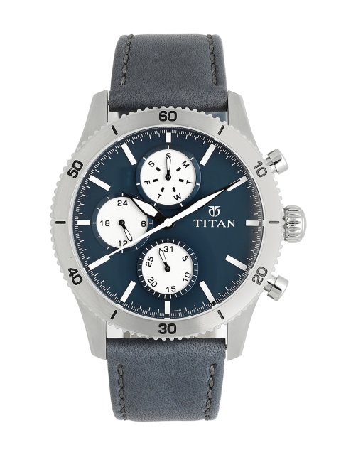 

Titan Men Blue Analogue Watch 90105KL01