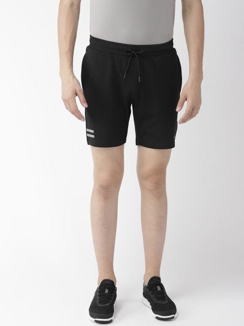 

Alcis Men Black Solid Slim Fit Running Shorts