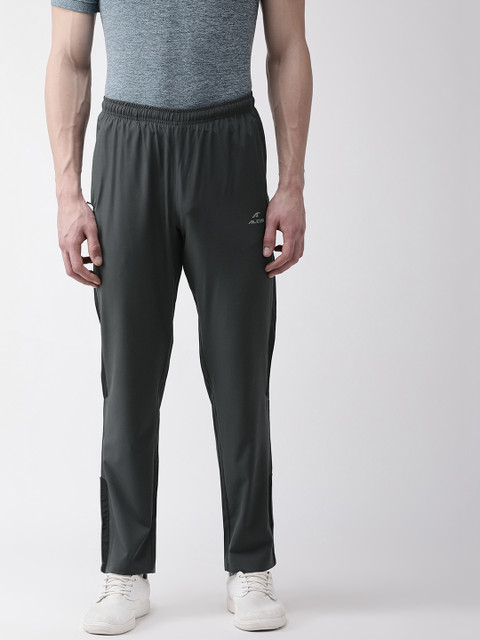 

Alcis Men Charcoal Grey Solid Slim Fit Training Track Pants