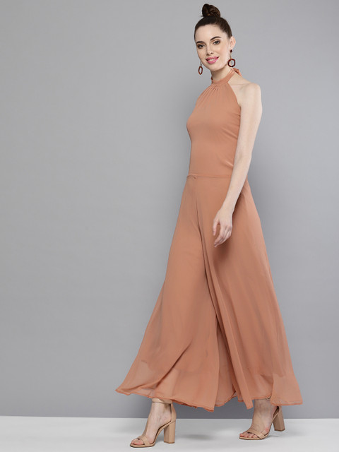 

Trend Arrest Women Dusty Pink Solid Basic Jumpsuit