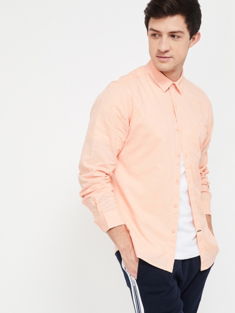 

Fame Forever by Lifestyle Men Pink Slim Fit Solid Casual Shirt