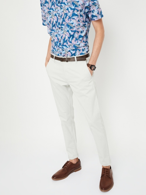 

Fame Forever by Lifestyle Men Grey Slim Fit Solid Regular Trousers