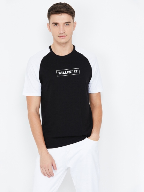

Fame Forever by Lifestyle Men & White Black Printed Round Neck T-shirt