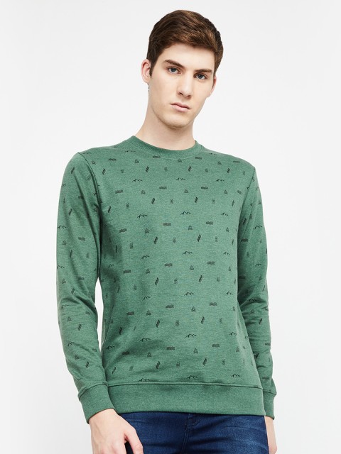 

Fame Forever by Lifestyle Men Olive Green Printed Sweatshirt