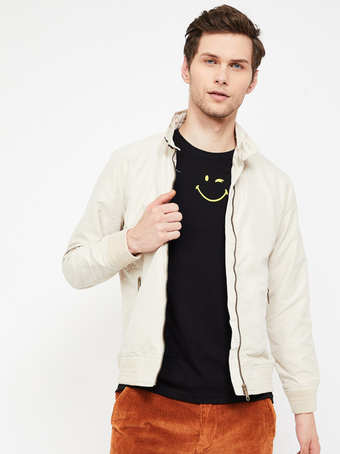 

Fame Forever by Lifestyle Men Beige Solid Jacket